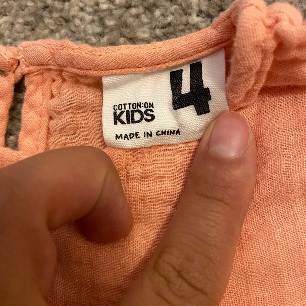 Cotton on kids pink dress